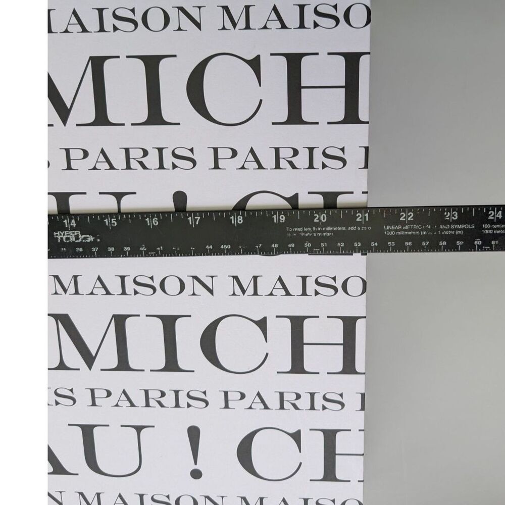 MAISON MICHEL Paris Giant Hat Box Shopping Bag 21" x 10" - Picture 3 of 5